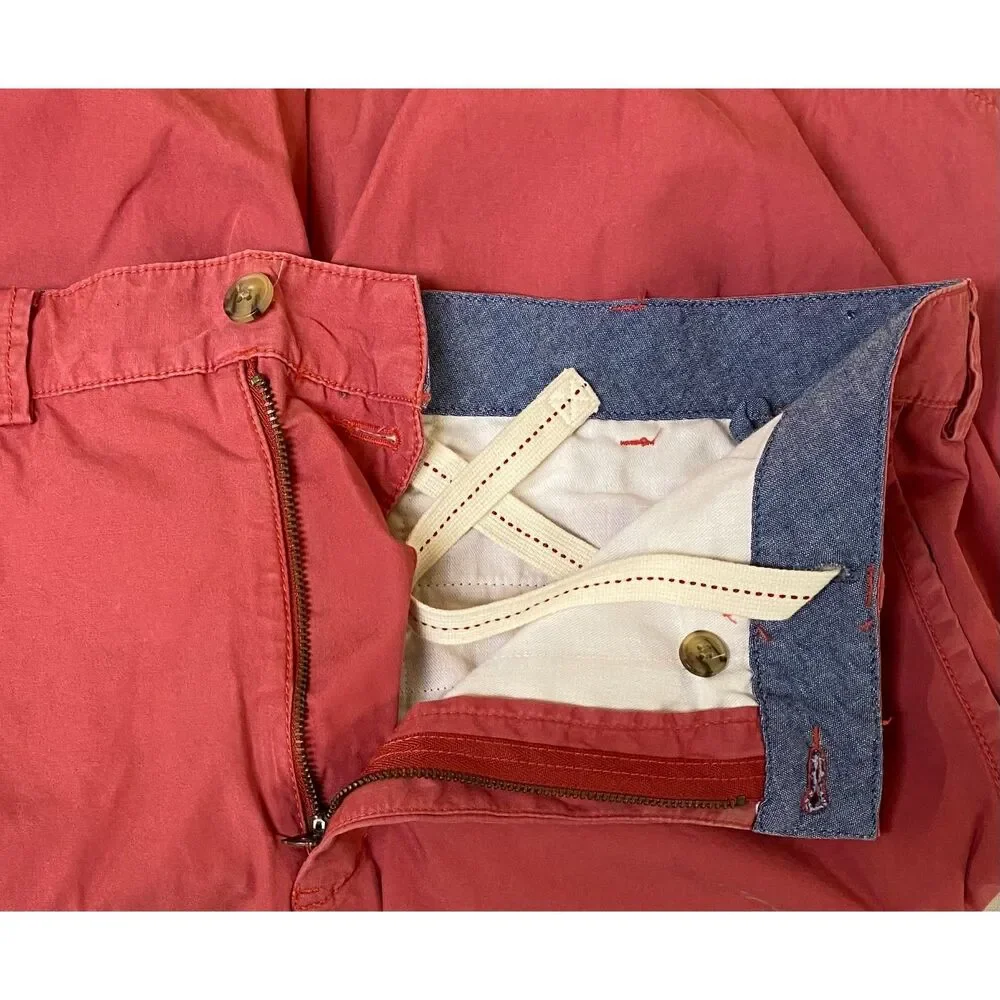 POLO Ralph Lauren Men's Relaxed Fit Chino Shorts Nantucket RED Blue Pony Sz 33